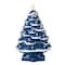 Mr. Christmas 14" Blue with White Bulbs Nostalgic Ceramic Tree